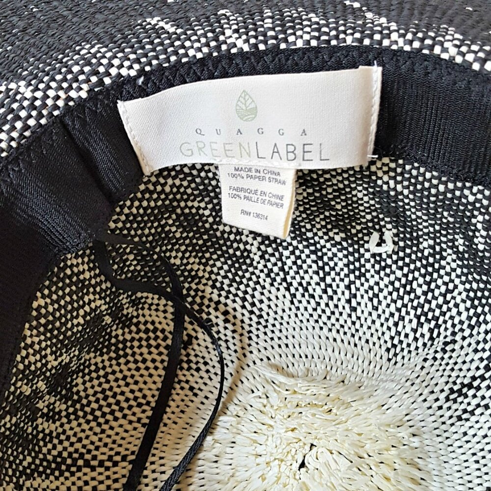 NWOT! BOHO Quagga GREEN LABEL Sun GARDEN HAT - Picture 2 of 5